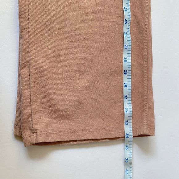 Zara Pants Women's Junior Size 11 - 12 Mauve Pink Wide Leg Crop Stretchy Pull On - Picture 15 of 16